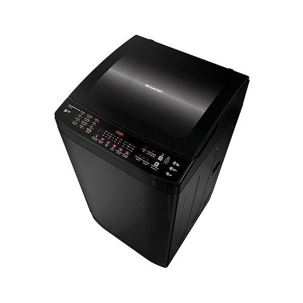SHARP Washing Machine Top Automatic 13 Kg, DDM Inverter, Pump, Black ES-TD13GBKP