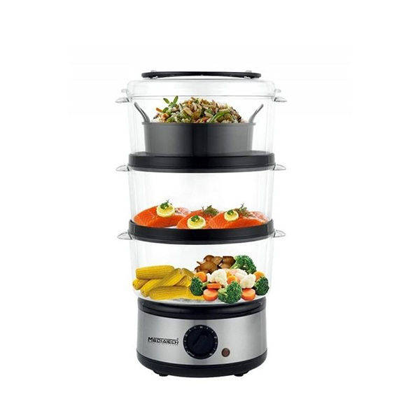 Mediatech food steamer 3 layers 500w MT-FS88