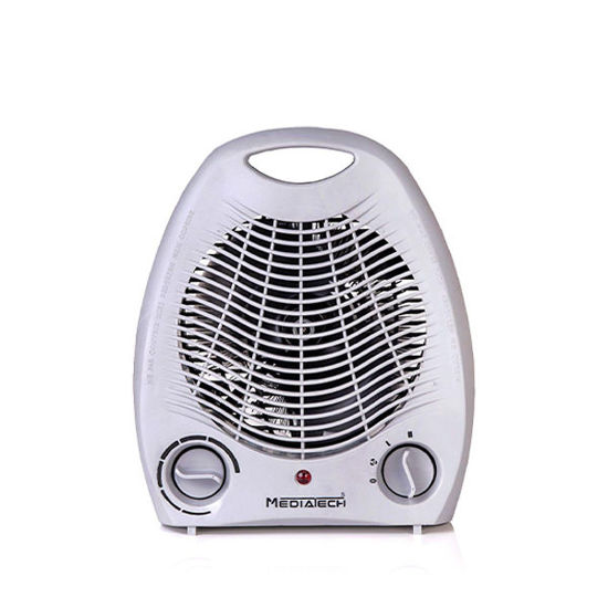 Electric Fan Heater Media Tech, 2000 Watts, White- MT-001