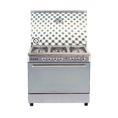 Royal Gas Cooker Caesar Cast 5 Burners 60*80 cm With oven/grill - 318 CZ80-C-SS-V