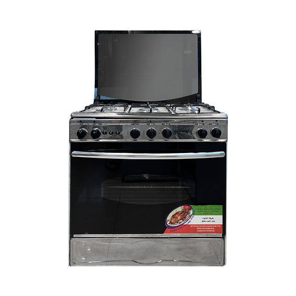 Bilton Gas Cooker 5 Burners 60*80 Cm Steel Black