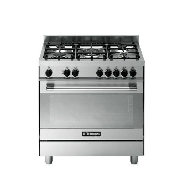 Techno Gas Cooker legend 5 Burners 60*80 CM Free Stand Digital With Fan Stainless - legend PT899XS