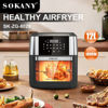 Air Fryer Sokany 12 L Smart Digital 1800w - black , Silver SK-ZG-8029