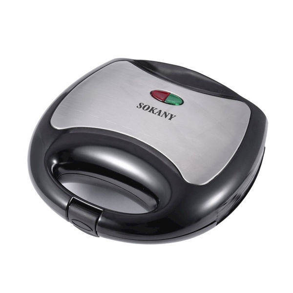 Sokany Sandwich Maker, 750 Watt, Black- KJ-102