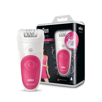 Picture of Braun Silk epil 5 SE 5-513 - Wet & Dry 2 in 1 Starter Set Cordless Epilator with 3 extras