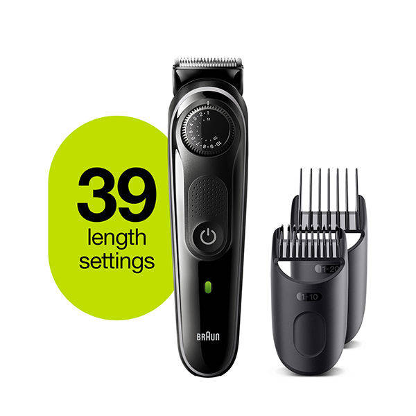 Beard trimmer BT5342 with Precision dial, 2 attachments and Gillette ProGlide razor