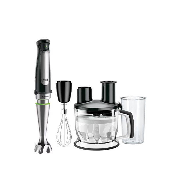 Braun MultiQuick 7 Hand Blender Set, 1000 Watt, Black Silver - MQ 7075X