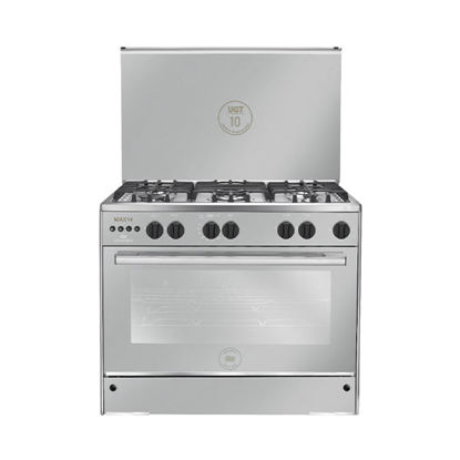 Picture of Unionaire Gas Cooker 5 Burners 90*60 cm Without Safety Stainless C69SS-GC-447-IFSO-2W-M14-AL