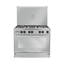 Unionaire Gas Cooker 5 Burners 90*60 cm Without Safety Stainless C69SS-GC-447-IFSO-2W-M14-AL