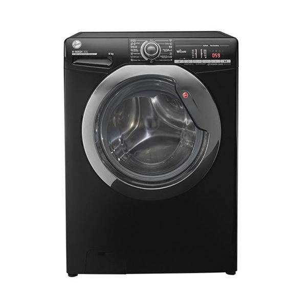 HOOVER Washing Machine Fully Automatic 8 Kg, Black H3WS383TAC3B-ELA