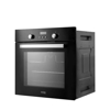 Hans Built in Oven 60cm Gas with Grill and Cooling Fan Control Panel Black Glass OGO201.12