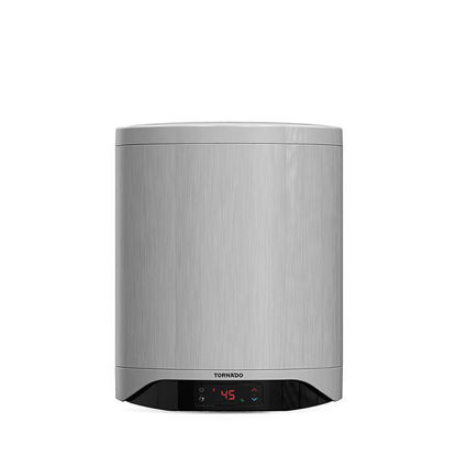 TORNADO Electric Water Heater 40 L , Enamel, Digital, Silver TEEE-40DS