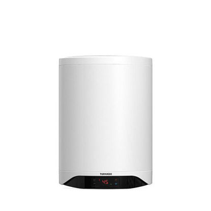 TORNADO Electric Water Heater 50 L , Enamel, Digital, White TEEE-50DW