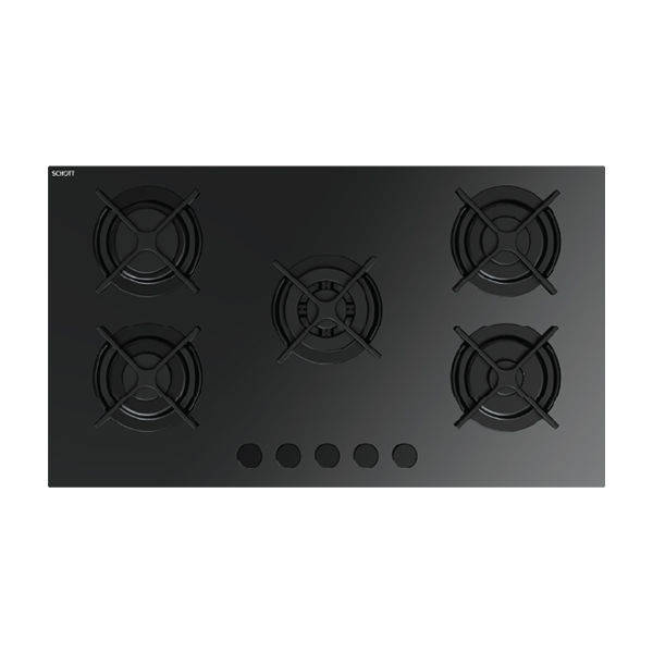 Fresh Gas Cooker Built In 90cm , 5 Burners , Glass HFR90CMGC1