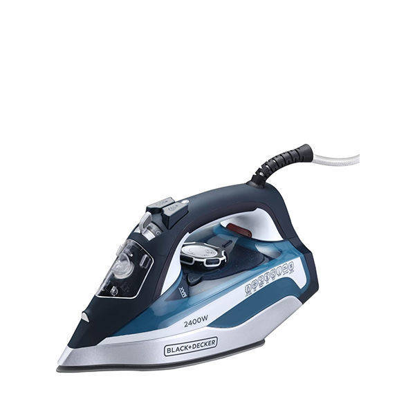 Black & Decker 2400W Steam Iron With Ceramic Soleplate, Blue - X2150-B5