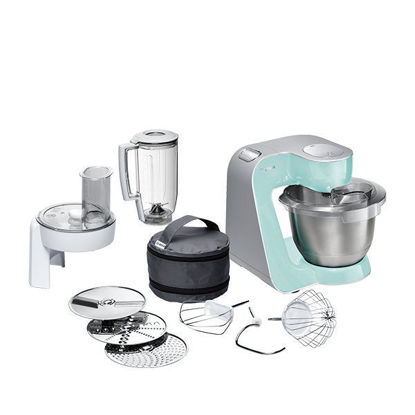 Bosch Kitchen Machine, 1000 Watt, Turquoise / Silver - MUM58020