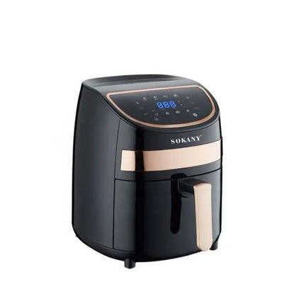 Picture of Sokany Air Fryer, 3.8 Liters, Black and Gold- SK-8011