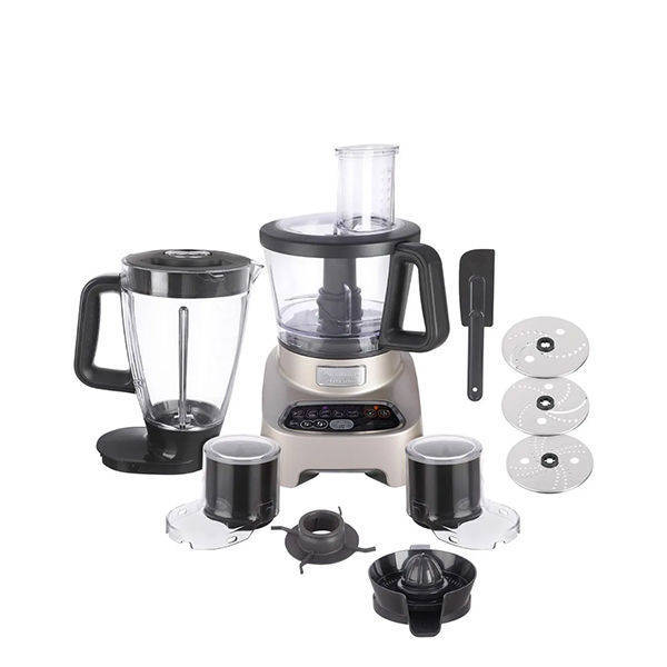 Moulinex Double Force Food Processor, 1000 Watt, Champaign - FP8267EG