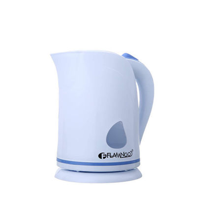 Flamngo Electric Kettle 1500 watt , 2 Liters - White and Blue FM-4002