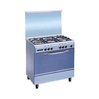 General Tech Gas Cooker 5 Burners 60*80 cm Full Stainless