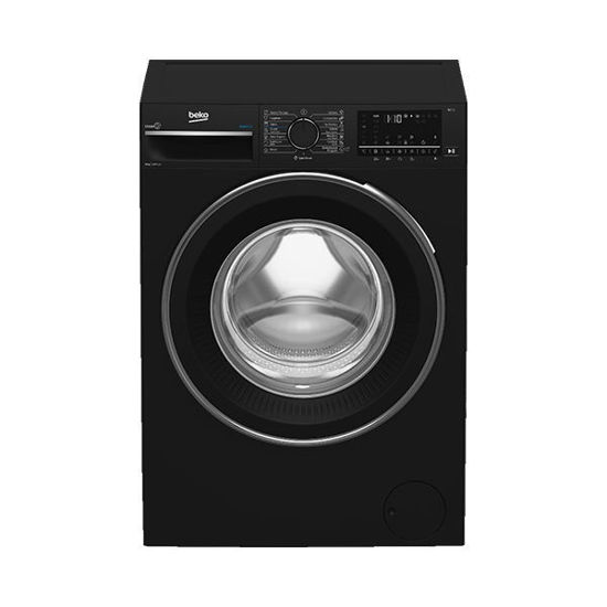 Picture of Beko Automatic Front Loading Washing Machine, 9 Kg ( Iron Fast + Steam ), Inverter Motor, Black - B3WFU50940BCI