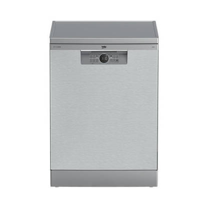 Beko Dishwasher 60 Cm 15 Set 6 Programs Silver Inverter Model BDFN26520XQ