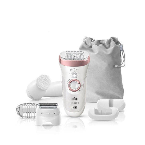 Braun Silk- épil 9 Wet and Dry Epilator, White and Rose Gold - SES 9-880