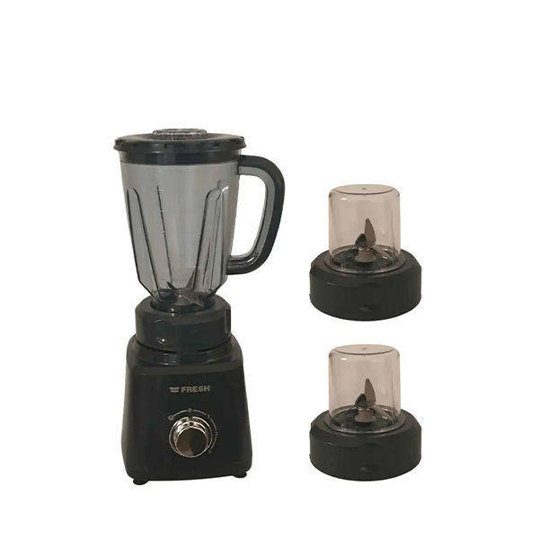 Fresh Chef Blender with 2 Mills, 360 Watt, Black