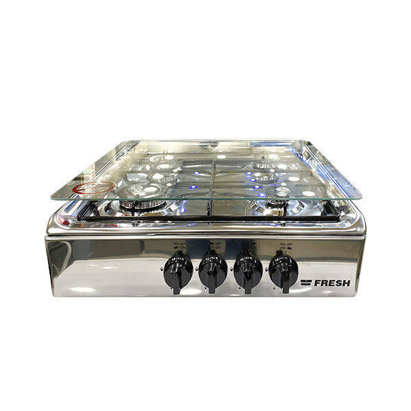 Fresh Gas Stove 4 burners 55*55 cm Stainless Steel 08935