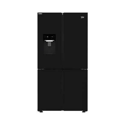 Beko Refrigerator No Frost 4 Doors 626L harvest fresh With Dispenser - Black - GNE134626BH