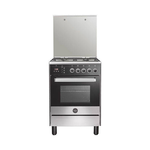 LA GERMANIA Freestanding Cooker 60 x 60 CM, 4 Gas Burners, Stainless x Black - 6M80G4A1X4AWW