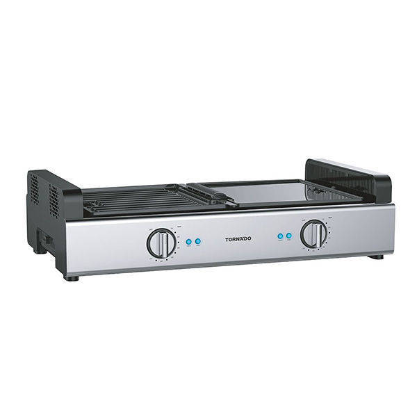 TORNADO Electric BBQ Grill 1800 Watt, Stainless x Black TBG-500