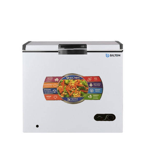 Bilton Deep Freezer 220 Liter Sliding Door White Model HDF-275