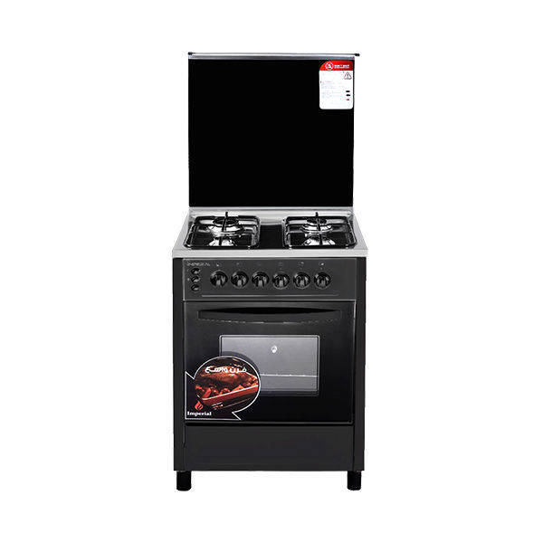 Imperial Gas Cooker 4 Burners, 60 x 62 cm Black Model P-6062-SP