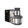 Sokany Grinder & Chopper With Stainless Bowl, 3 Liters, 800Watts, Silver - SK-7027