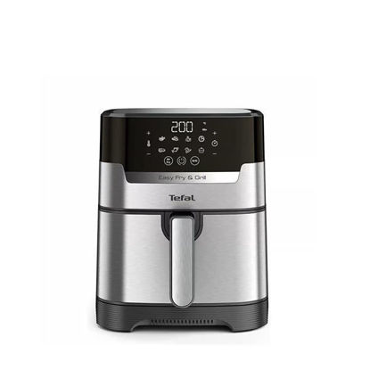 Tefal Easy Fry and Grill Air Fryer, 1400 Watt, Silver and Black - EY505D15