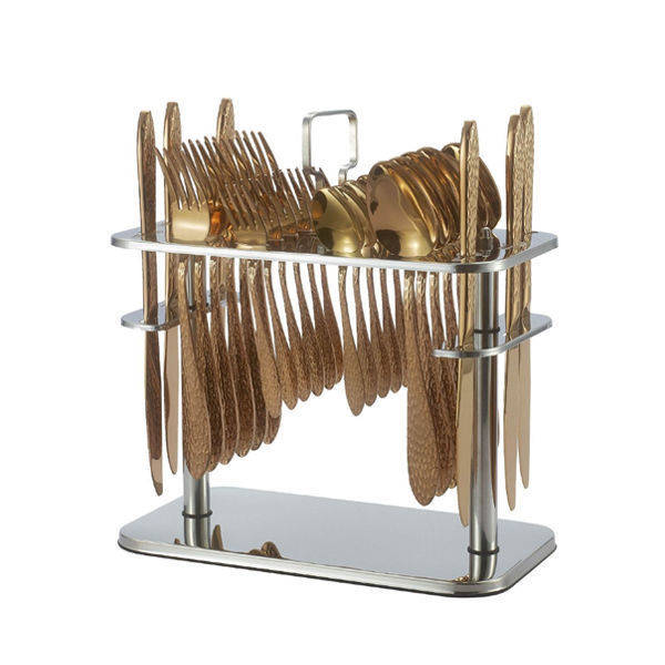 drobina Spoons set 30 pieces with stand gold MH-02161