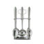 drobina spoons set 7 pieces with stand Silver MH-02118
