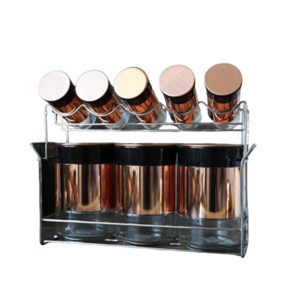 Spice box set 9 Pieces Stainless Rose Gold MH-0946