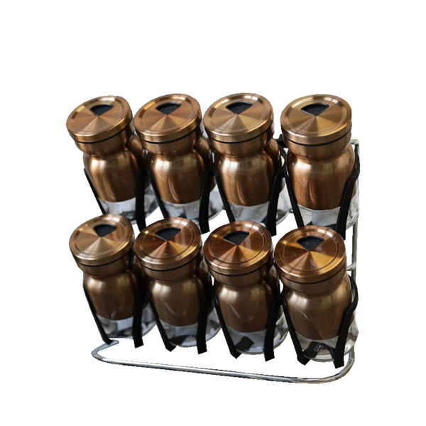 Spice box set 9 Pieces Stainless Gold MH-0914
