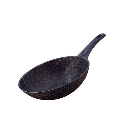Drobina granite Deep pan (wok) 28 cm Black