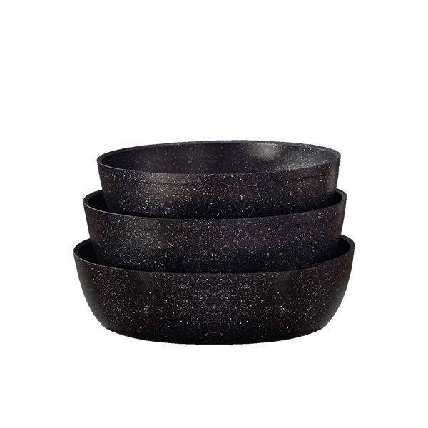 Drobina granite Oven Tray Set 3 Pieces Black