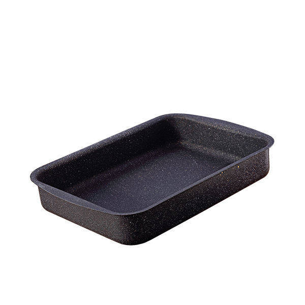Drobina Granite Rectangle Tray 35 cm Black