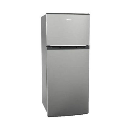 Zanussi Crispo Refrigerator, No Frost, 406 Liters, 2 Doors, Silver - DF43AS
