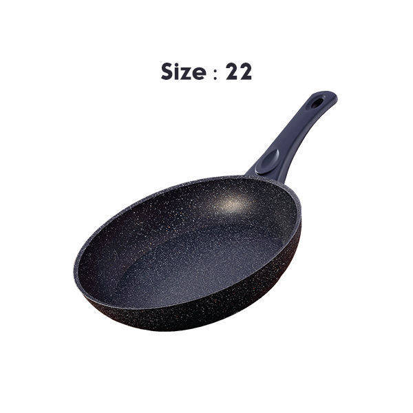 Drobina Granite frying pan 22 cm Black