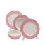 Porser 24 Pieces Dinner Set Pink YTK006