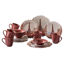 Porser 30 Pieces Dinner Set Brown DN346