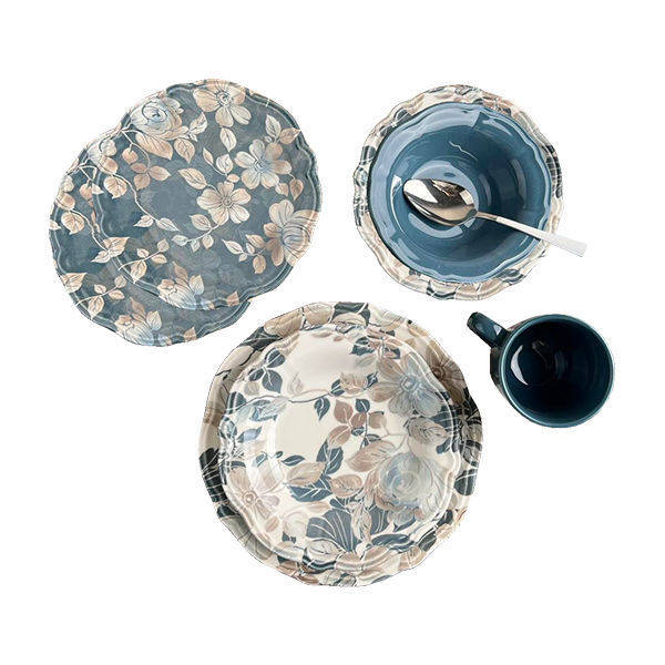 Porser 30 Pieces Dinner Set Blue PRS321