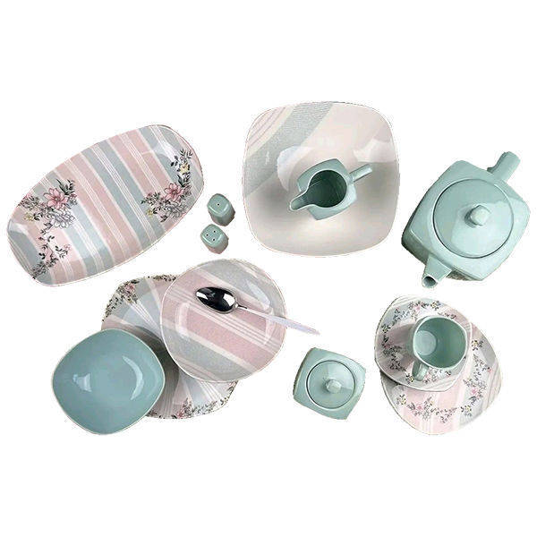 Porser 32 Pieces Dinner Set Turquoise PRS223