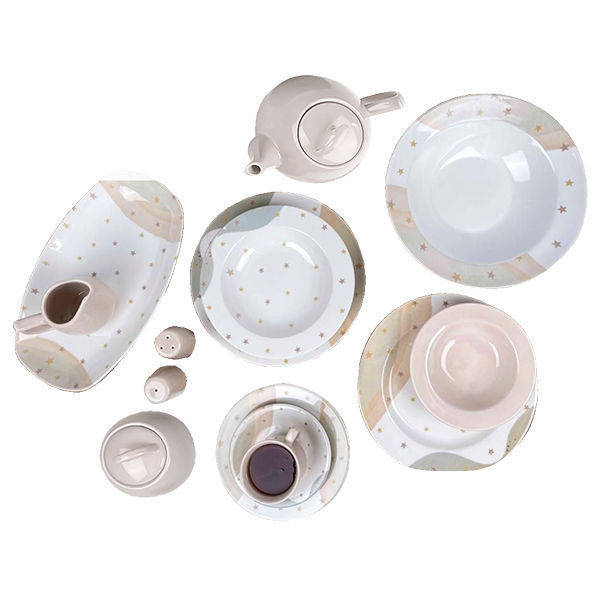 Porser 45 Pieces Dinner Set Beige PRS485